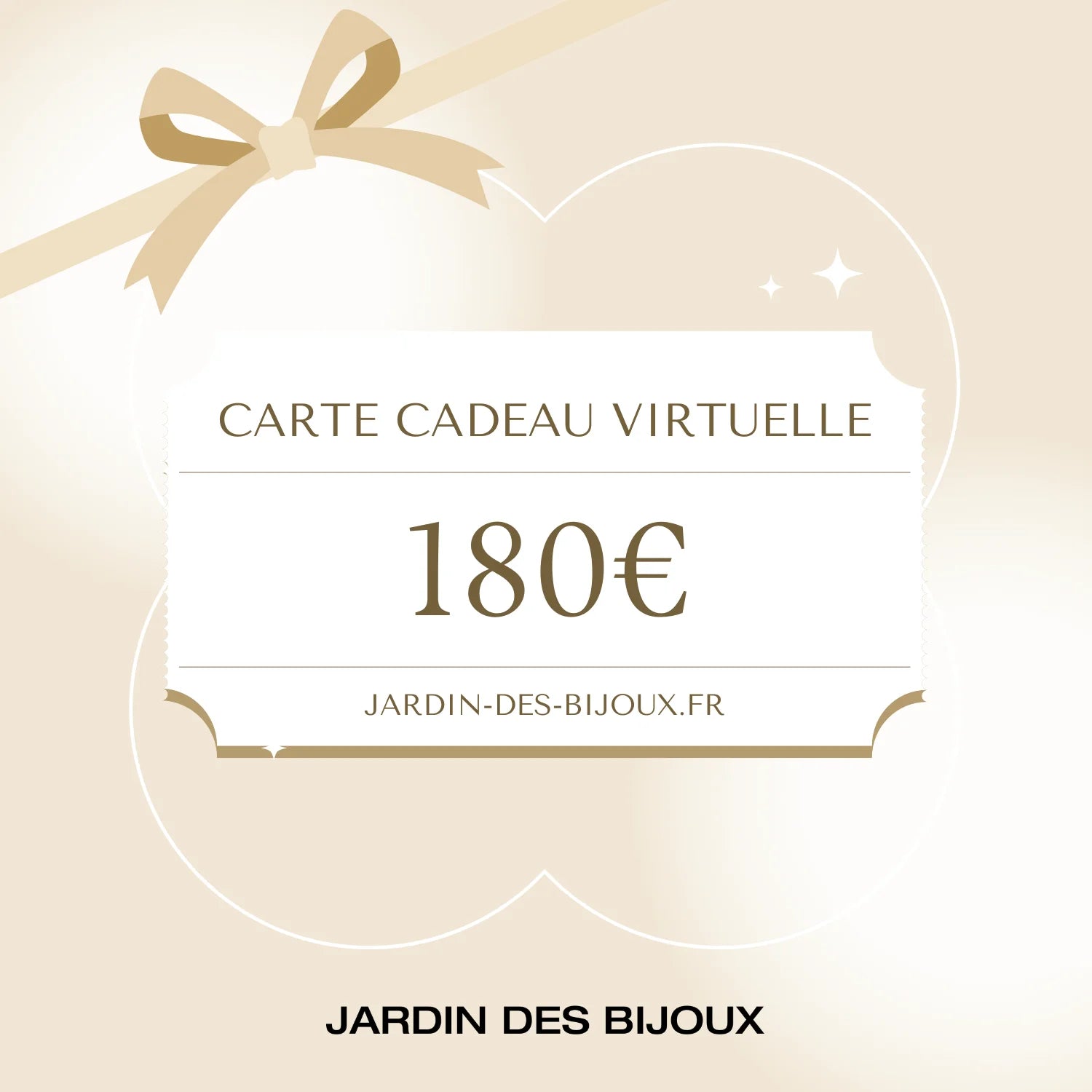 Carte cadeau e-Carte Cadeau 180 € Jardin des Bijoux