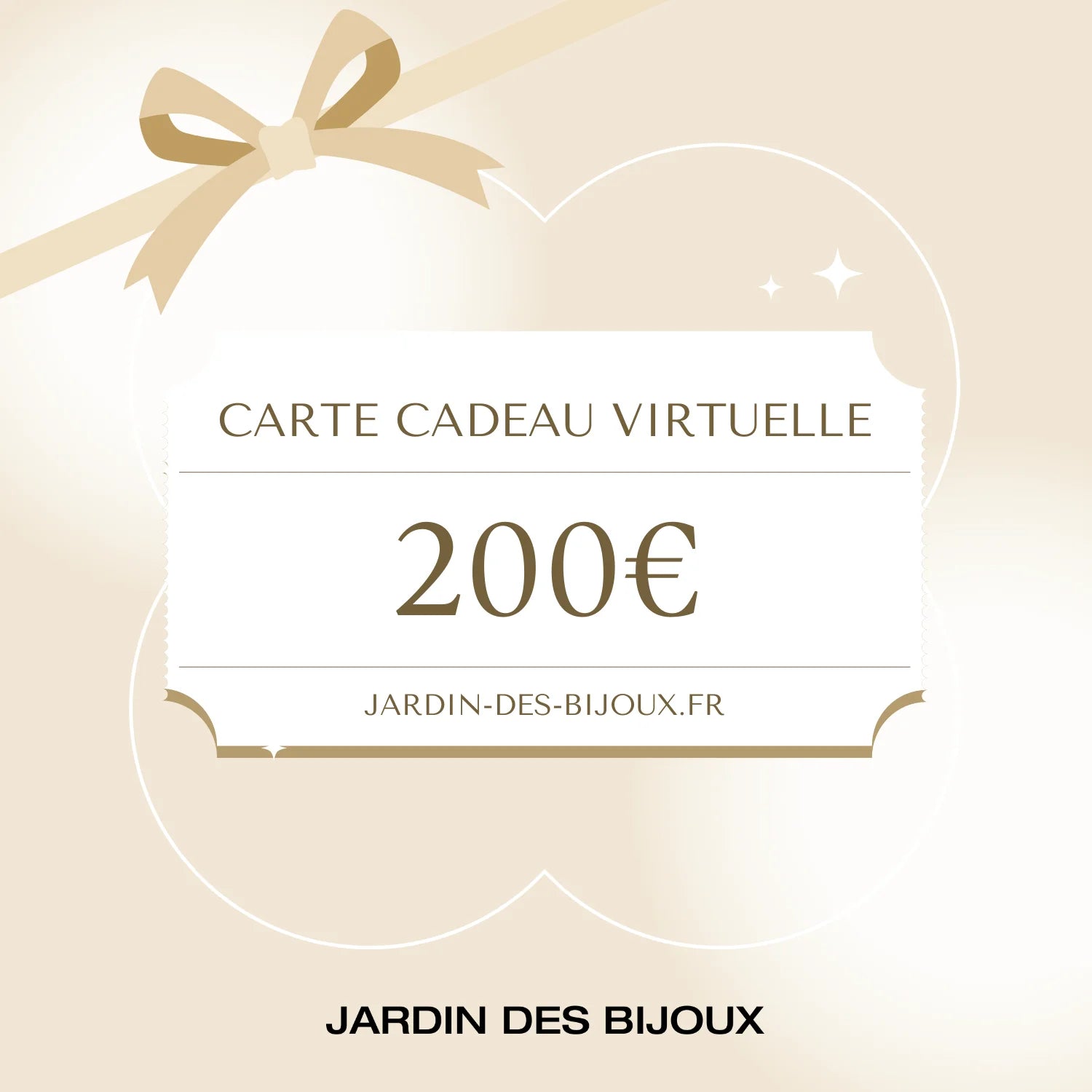 Carte cadeau e-Carte 200 € Jardin des Bijoux