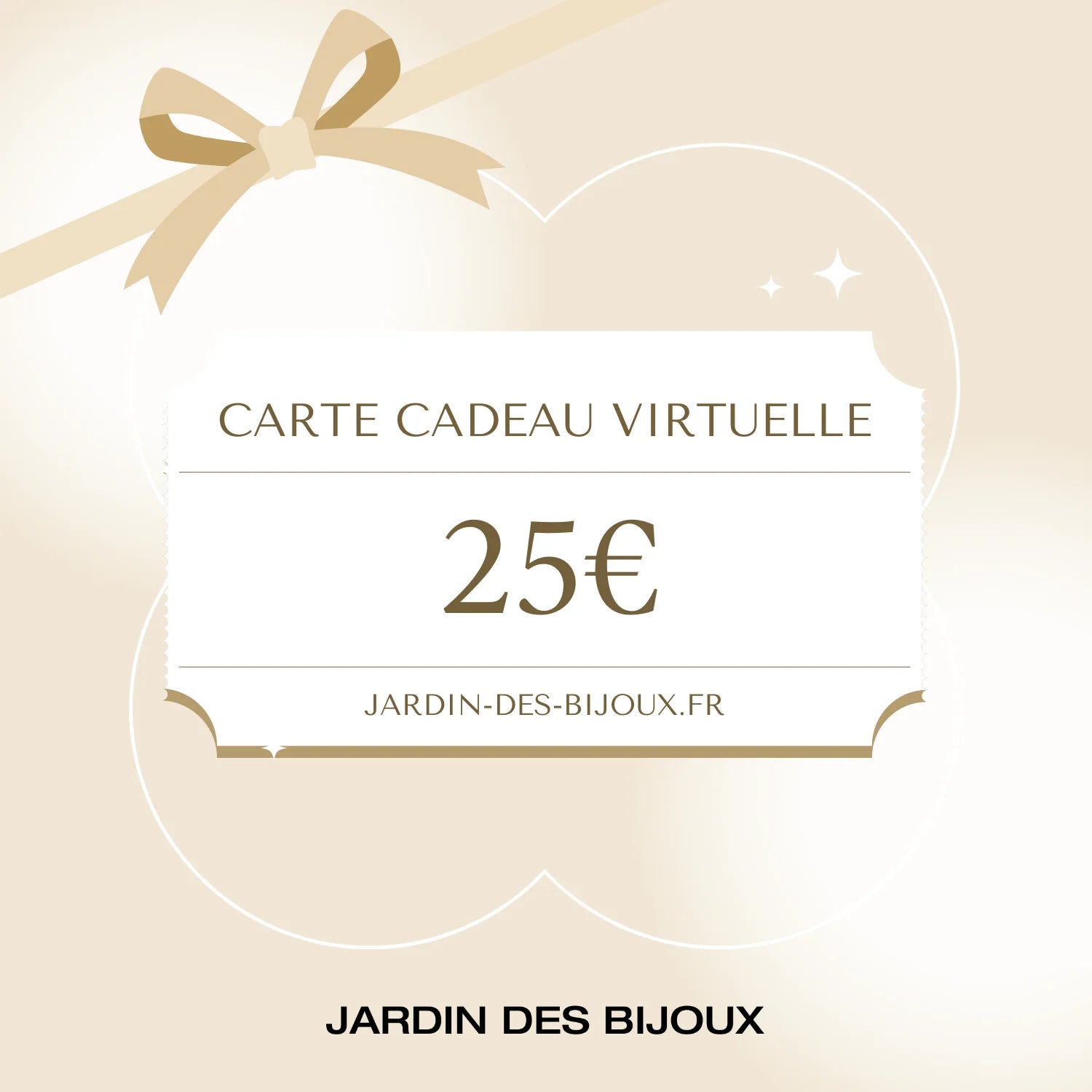 Carte cadeau e-Carte 25 € Jardin des Bijoux