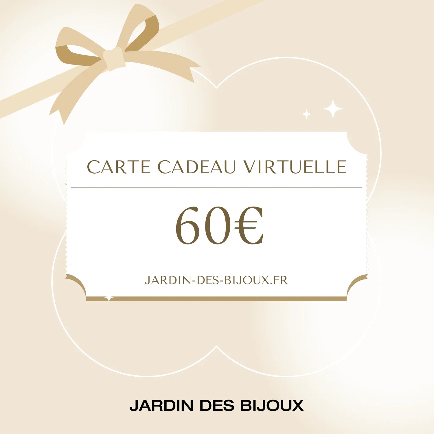 Carte cadeau e-Carte Cadeau 60 € Jardin des Bijoux